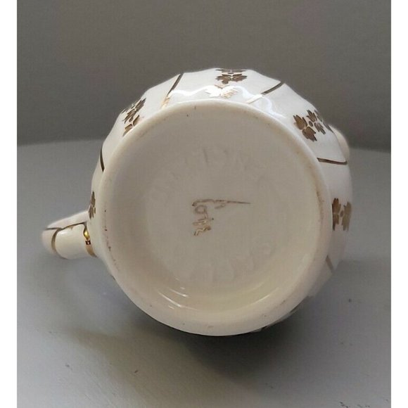 Vintage Sadler England Gold trim Sugar & Cream open sugar bowl, fine bone... - Picture 10 of 10